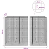 Gabionas su 3,5 mm laidu ir 5x5 cm tinkleliu 1200x30x200 cm