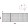 Gabionas su 3,5 mm laidu ir 5x5 cm tinkleliu 300x30x100 cm