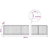 Gabionas su 3,5 mm laidu ir 5x5 cm tinkleliu 1150x30x50 cm