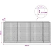 Gabionas su 3,5 mm laidu ir 5x5 cm tinkleliu 350x30x150 cm