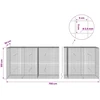 Gabionas su 3,5 mm laidu ir 5x5 cm tinkleliu 700x30x100 cm