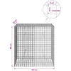 Gabionas su 3,5 mm laidu ir 5x5 cm tinkleliu 100x50x100 cm