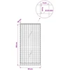 Gabionas su 3,5 mm laidu ir 5x5 cm tinkleliu 50x20x100 cm