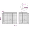 Gabionas su 3,5 mm laidu ir 5x5 cm tinkleliu 350x50x100 cm