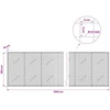 Gabionas su 3,5 mm laidu ir 5x5 cm tinkleliu 1100x10x100 cm