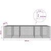 Gabionas su 3,5 mm laidu ir 5x5 cm tinkleliu 600x100x150 cm