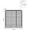 Gabionas su 3,5 mm laidu ir 5x5 cm tinkleliu 150x50x150 cm