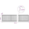 Gabionas su 3,5 mm laidu ir 5x5 cm tinkleliu 1100x30x50 cm