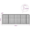 Gabionas su 3,5 mm laidu ir 5x5 cm tinkleliu 450x50x150 cm