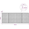 Gabionas su 3,5 mm laidu ir 5x5 cm tinkleliu 400x20x150 cm