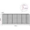 Gabionas su 3,5 mm laidu ir 5x5 cm tinkleliu 550x50x200 cm
