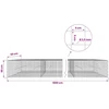 Gabionas su 3,5 mm laidu ir 5x5 cm tinkleliu 1000x50x50 cm