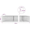 Gabionas su 3,5 mm laidu ir 5x5 cm tinkleliu 350x50x50 cm