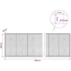 Gabionas su 3,5 mm laidu ir 5x5 cm tinkleliu 900x20x100 cm