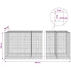 Gabionas su 3,5 mm laidu ir 5x5 cm tinkleliu 750x50x100 cm