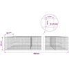 Gabionas su 3,5 mm laidu ir 5x5 cm tinkleliu 950x50x50 cm