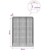 Gabionas su 3,5 mm laidu ir 5x5 cm tinkleliu 150x30x200 cm