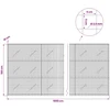 Gabionas su 3,5 mm laidu ir 5x5 cm tinkleliu 1000x10x150 cm
