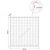 Gabionas su 3,5 mm laidu ir 5x5 cm tinkleliu 50x10x50 cm