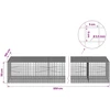 Gabionas su 3,5 mm laidu ir 5x5 cm tinkleliu 850x100x50 cm