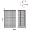 Gabionas su 3,5 mm laidu ir 5x5 cm tinkleliu 1050x50x200 cm