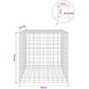 Gabionas su 3,5 mm laidu ir 5x5 cm tinkleliu 50x50x50 cm