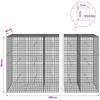 Gabionas su 3,5 mm laidu ir 5x5 cm tinkleliu 950x50x150 cm