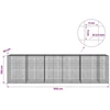 Gabionas su 3,5 mm laidu ir 5x5 cm tinkleliu 550x50x150 cm
