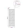 Gabionas su 3,5 mm laidu ir 5x5 cm tinkleliu 50x10x150 cm