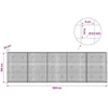 Gabionas su 3,5 mm laidu ir 5x5 cm tinkleliu 500x20x150 cm
