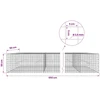 Gabionas su 3,5 mm laidu ir 5x5 cm tinkleliu 650x50x50 cm