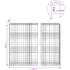 Gabionas su 3,5 mm viela ir 10x10 cm tinkleliu 950x50x200 cm