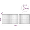 Gabionas su 3,5 mm viela ir 10x10 cm tinkleliu 1000x30x100 cm
