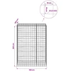 Gabionas su 3,5 mm viela ir 10x10 cm tinkleliu 150x100x200 cm