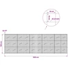 Gabionas su 3,5 mm viela ir 10x10 cm tinkleliu 500x10x150 cm