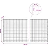 Gabionas su 3,5 mm viela ir 10x10 cm tinkleliu 900x30x150 cm