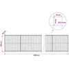 Gabionas su 3,5 mm viela ir 10x10 cm tinkleliu 1100x30x100 cm