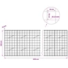 Gabionas su 3,5 mm viela ir 10x10 cm tinkleliu 650x10x100 cm