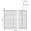 Gabionas su 3,5 mm viela ir 10x10 cm tinkleliu 1150x50x200 cm