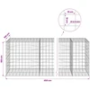 Gabionas su 3,5 mm viela ir 10x10 cm tinkleliu 450x100x100 cm