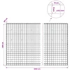 Gabionas su 3,5 mm viela ir 10x10 cm tinkleliu 1200x30x200 cm