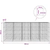 Gabionas su 3,5 mm viela ir 10x10 cm tinkleliu 500x30x200 cm