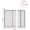 Gabionas su 3,5 mm viela ir 10x10 cm tinkleliu 1150x100x200 cm