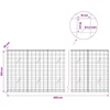 Gabionas su 3,5 mm viela ir 10x10 cm tinkleliu 450x20x100 cm