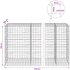 Gabionas su 3,5 mm viela ir 10x10 cm tinkleliu 1150x100x150 cm