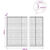 Gabionas su 3,5 mm viela ir 10x10 cm tinkleliu 1050x50x200 cm