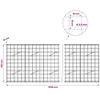Gabionas su 3,5 mm viela ir 10x10 cm tinkleliu 1050x10x100 cm