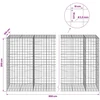 Gabionas su 3,5 mm viela ir 10x10 cm tinkleliu 850x100x200 cm