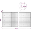 Gabionas su 3,5 mm viela ir 10x10 cm tinkleliu 1100x30x150 cm