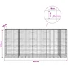 Gabionas su 3,5 mm viela ir 10x10 cm tinkleliu 450x100x200 cm